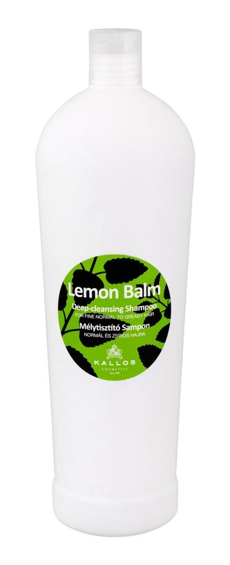 Kallos Hloubkově čisticí šampon s výtažky citrónové trávy (Lemon Balm Deep Cleaning Shampoo) Hloubkově čisticí šampon s výtažky citrónové trávy (Lemon Balm Deep Cleaning Shampoo) - Objem 1000 ml woman