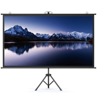 YABER projekční plátno se stativem, 84" 177x96,6 cm, černá