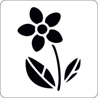 ARTEMISS Květina - plastová šablona 485 Rozměr: E 29x29cm