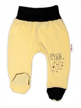 Baby Nellys Kojenecké polodupačky, žluté - Baby Little Star; 50 (0-1m)