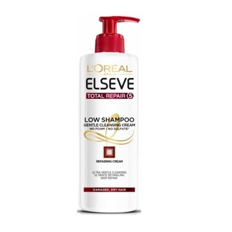 L´Oréal Paris Pečující mycí krém na vlasy Elseve Total Repair 5 (Low Shampoo Gentle Cleansing Cream) 400 ml woman