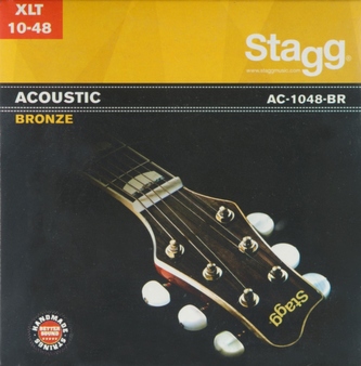 Stagg AC-1048-BR, sada strun pro akustickou kytaru, extra light