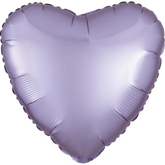 Balon foliowy Lustre Pastel lila serce luzem 43cm