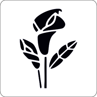 ARTEMISS Květina - plastová šablona 488 Rozměr: C 14,5x14,5cm