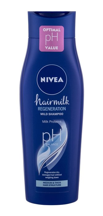 Nivea Pečující šampon pro normální vlasy Hairmilk (All Around Care Shampoo) Pečující šampon pro normální vlasy Hairmilk (All Around Care Shampoo) - Objem 250 ml woman