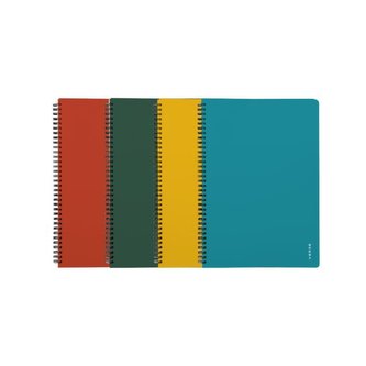 Twin wire blok A5 PP VERDE mix barev