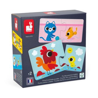 Janod Puzzle Duonimo Nájdi mláďatká zvieratká 24 ks Janod Puzzle Duonimo Nájdi mláďatká zvieratká 24 ks