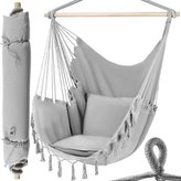 Gardlov 20937 Brazilské závěsné houpací křeslo 130 x 97 cm šedá