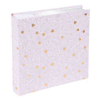 Fotoalbum slip-in 200/10x15 cm  23x23 cm Finamente lilac 17036 Finamente lilac GOLDBUCH