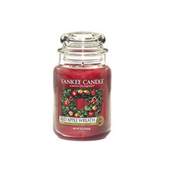 Yankee Candle Vonná svíčka Classic střední Věnec z červených jablíček (Red Apple Wreath) 411 g unisex