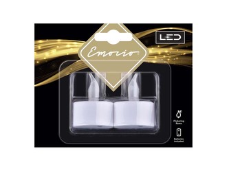 Emocio LED čajová svíčka 2 ks