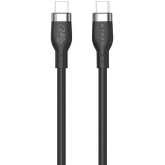 Hyper Silicone 240W USB-C nabíjecí kabel 1m černý
