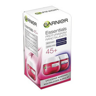 Garnier Dárková sada denního a nočního krému proti vráskám 45+ Essentials (Anti-Wrinkle Day & Night Cream) 2 x 50 ml woman