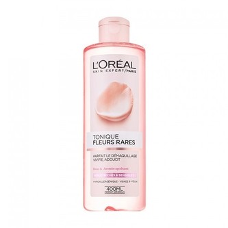 L´Oréal Paris Zklidňující pleťová voda s výtažky vzácných květů pro suchou a citlivou pleť (Skin Cleansing Rare Flowers Purifying Toner) 400 ml woman