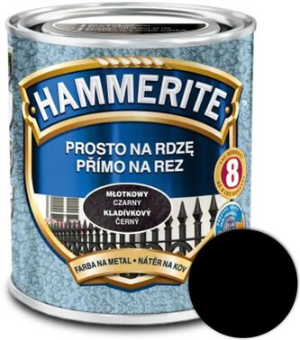 Hammerite Přímo na rez kladívkový 2,5l Černý