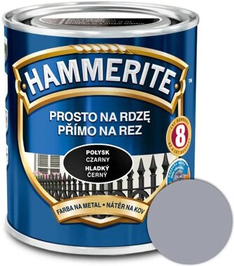Hammerite Přímo na rez hladký 2,5l Světle šedý