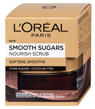 L´Oréal Paris Vyživující a vyhlazující pleťový peeling s bambuckým máslem (Smooth Sugars Nourish Scrub) 50 ml woman