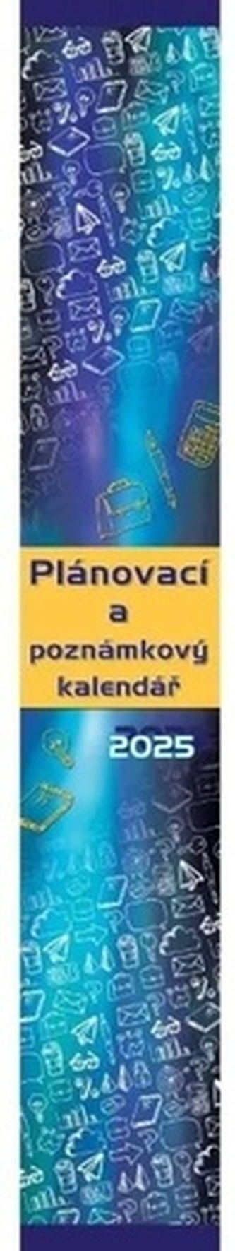 Kalendář 2025 Plánovací kravata, nástěnný, 11 x 69 cm
