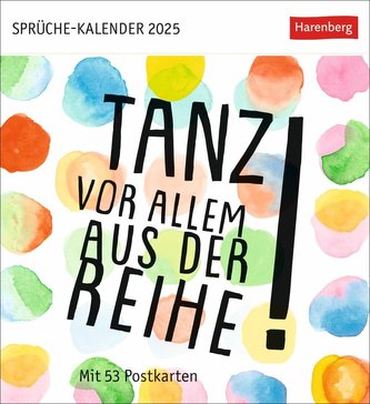 Tanz! Vor allem aus der Reihe Postkartenkalender 2025 - mit 53 Postkarten