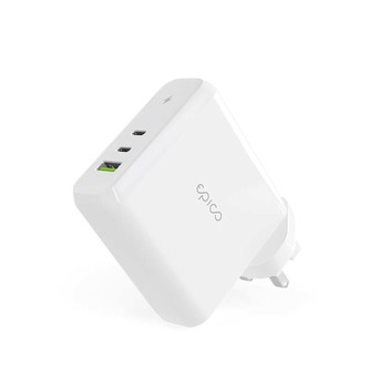 EPICO 100W GaN síťová nabíječka s UK zástrčkou - bílá