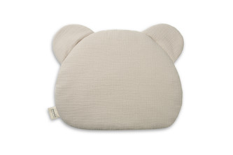 Mušelínový plochý polštář Teddy Bear Sleepee Sand písková