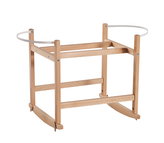 Ahojbaby Houpací stojan na Mojžíšův košík pro miminko RockingBaby Transparent bezbarvý lak