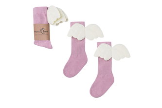 Mama's Feet Dětské podkolenky s křidélky Pink Angels růžové Pro maminku
