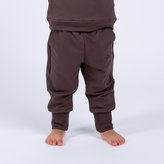 Moniel Dětské rostoucí tepláky Basic Chocolate 104 cm