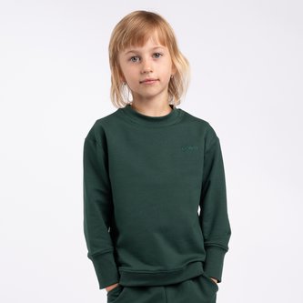 Moniel Dětská rostoucí mikina Basic Dark Green 110/116 cm