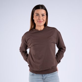 Moniel damska bluza Basic Chocolate M