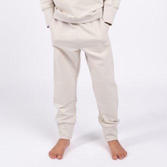 Moniel Dětské rostoucí tepláky Basic Light Beige 122/128 cm