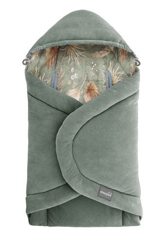 Fusak/zavinovačka/deka do autosedačky Sleepee Bohemian Green