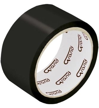 Taśma kolorowa 48mmx50m czarna (6szt) GRAND