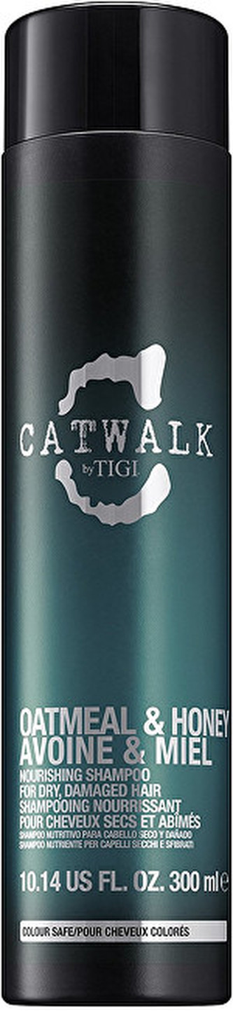 Tigi Vyživující šampon na suché, poškozené vlasy Catwalk Oatmeal & Honey (Nourishing Shampoo) Vyživující šampon na suché, poškozené vlasy Catwalk Oatmeal & Honey (Nourishing Shampoo) - Objem 300 ml woman