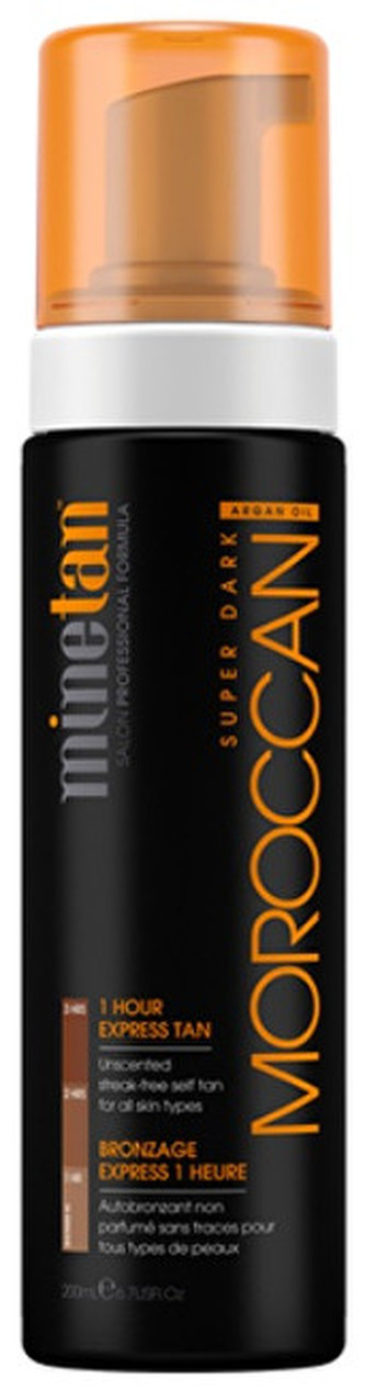 Minetan Samoopalovací pěna pro velmi tmavé opálení Moroccan (Super Dark 1 Hour Express Tan) 200 ml unisex