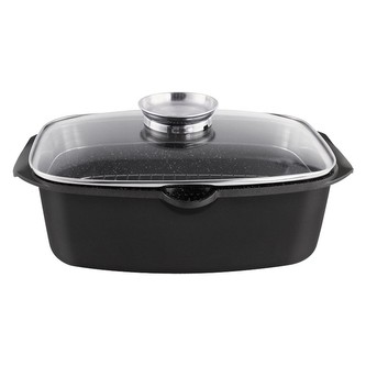 HOME ELEMENTS-HR Pekáč z litého hliníku, 32 x 21,5 x 11 cm