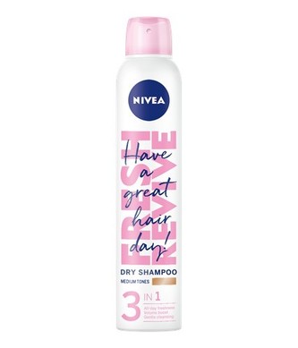 Nivea Suchý šampon pro světlejší tón vlasů (Dry Shampoo Medium Tones) 200 ml woman