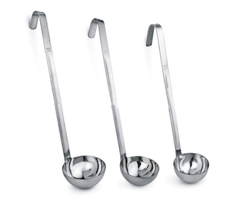 Naběračka nerez ¤18cm 1500ml s háčkem  MONOBLOK