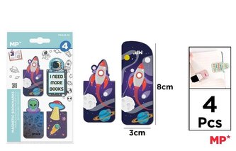 Zakładki magnetyczne Kosmos 4szt