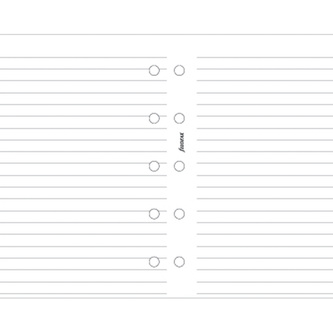 Filofax, Papíry pro diáře, linkované, mini, bílá