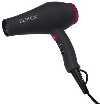 Revlon Smooth Brilliance RVDR5251E fén na vlasy, 2000 W, 2 rychlosti, 3 teploty, 2 nástavce, černý