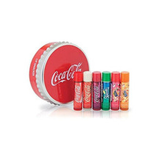 Lip Smacker Sada balzámů na rty s příchutí limonád Coca Cola (Tin Box) 6 ks woman