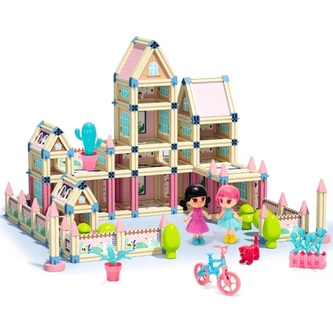 MAGBUILDER Domeček pro panenky kreativní stavebnice 342 dílů