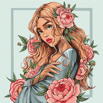 Malowanie po numerach - Wiosenny kwiat 30x40cm