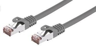 C-TECH kabel patchcord Cat6, FTP, šedý, 10m