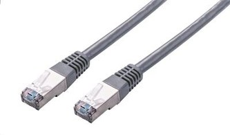 C-TECH kabel patchcord Cat5e, FTP, šedý, 3m