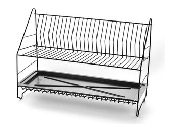 DVOJITÝ SUŠÍCÍ STOJAN 60 S PODSTAVCEM ČERNÝ -MET