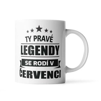 Hrnek Ty pravé legendy se rodí v červenci: 330 ml