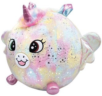 BIGGIES Plyšák nafukovací - Jednorožec duhový 45 cm