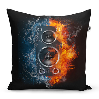 Polštář Ohnivý reproduktor: 40x40 cm